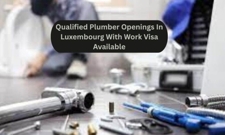 Qualified Plumber Openings In Luxembourg With Work Visa Available