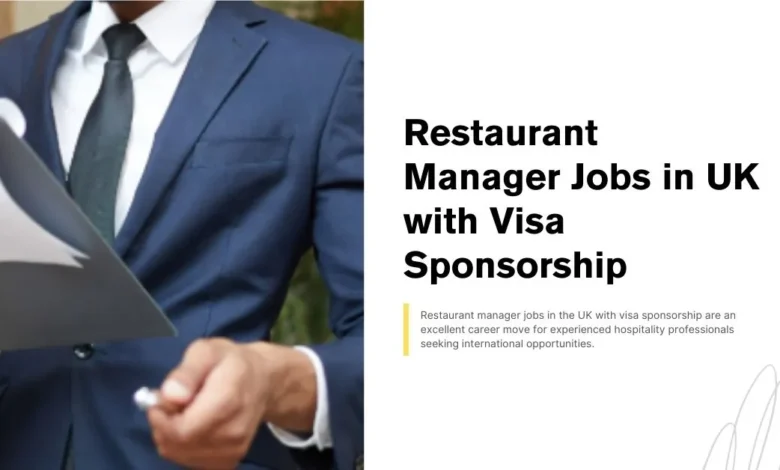 Restaurant Manager Jobs in UK