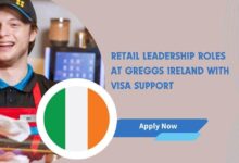 Retail Leadership Roles At Greggs Ireland With Visa Support