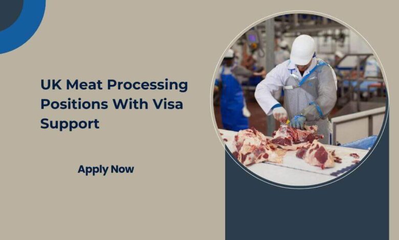 UK Meat Processing Positions With Visa Support