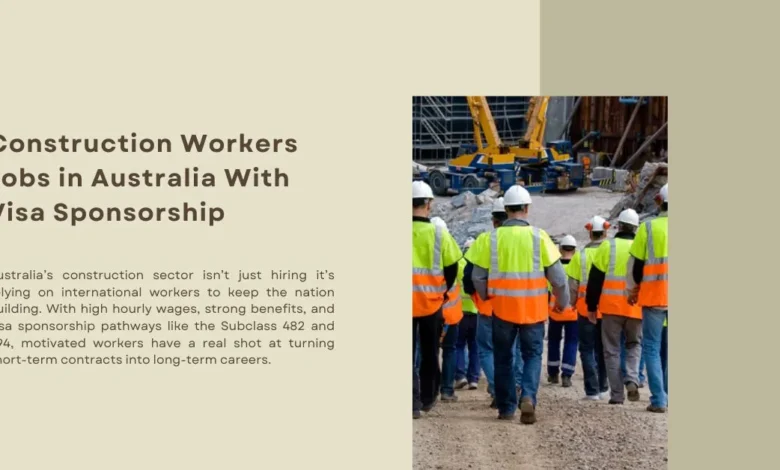Construction Workers Jobs in Australia