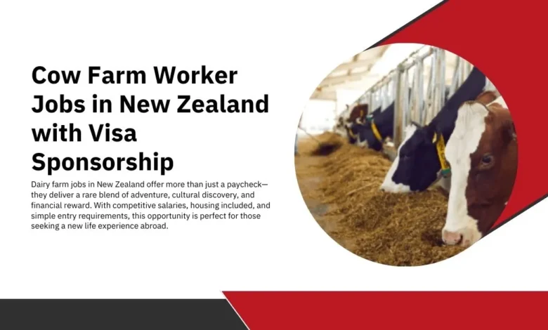 Cow Farm Worker Jobs in New Zealand