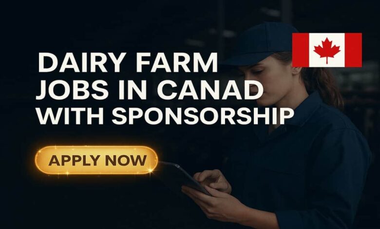Dairy Farm Jobs in Canada with Sponsorship