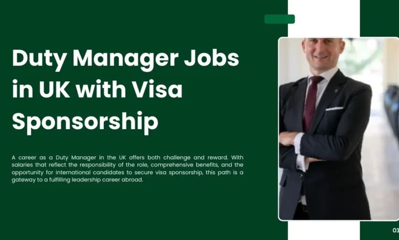 Duty Manager Jobs in UK