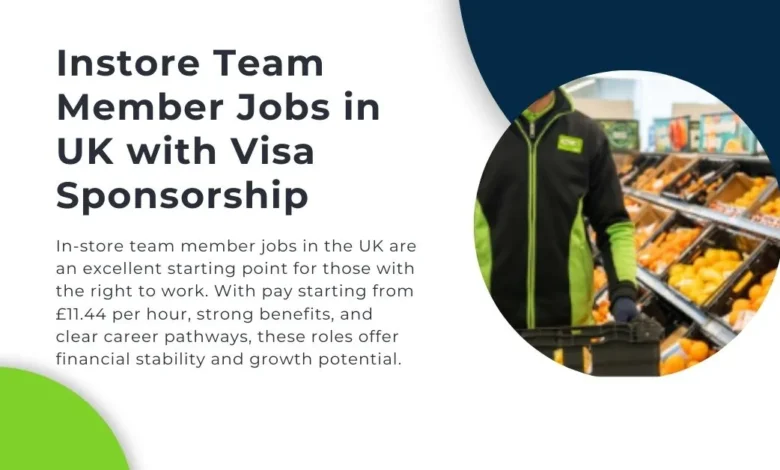 Instore Team Member Jobs in UK
