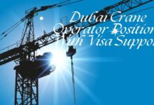 Dubai Crane Operator Positions With Visa Support