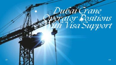 Dubai Crane Operator Positions With Visa Support