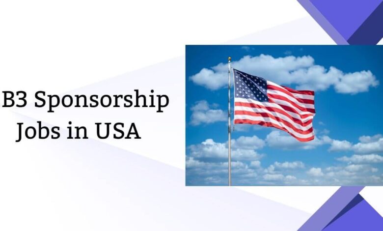 EB3 Sponsorship Jobs in USA