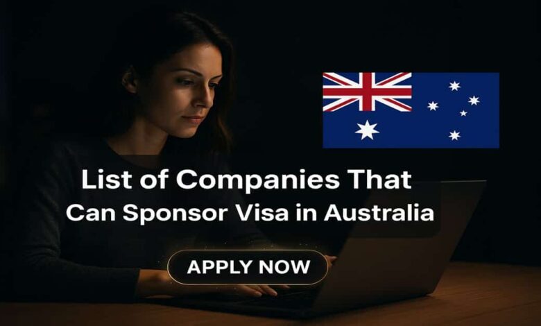 List of Companies That Can Sponsor Visa in Australia