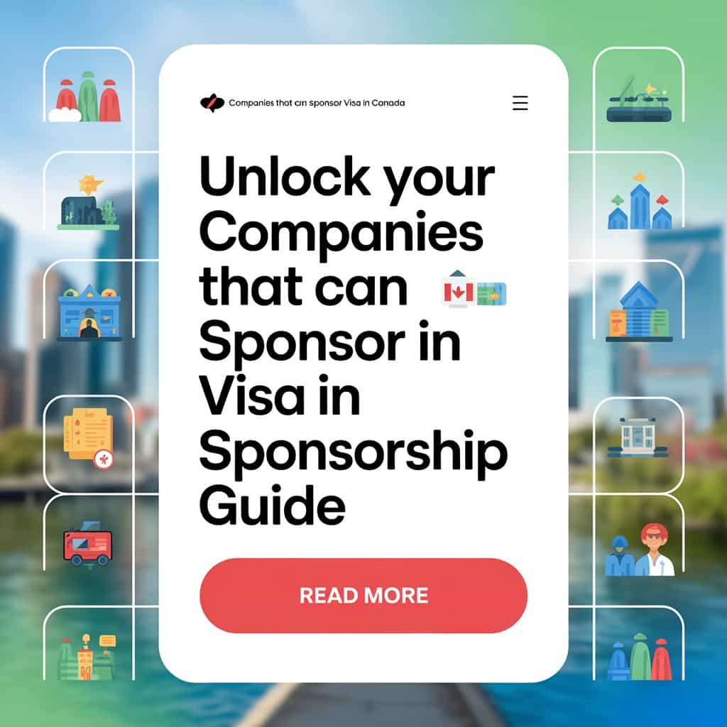 List of Companies That Can Sponsor Visa in Canada