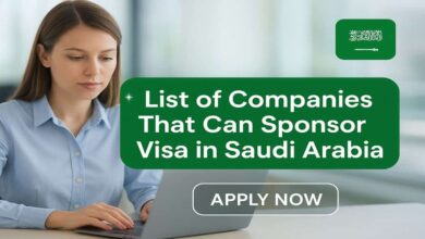 List of Companies That Can Sponsor Visa in Saudi Arabia
