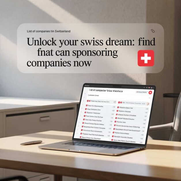 List of Companies That Can Sponsor Visa in Switzerland