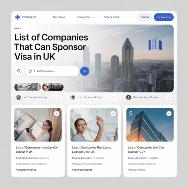 List of Companies That Can Sponsor Visa in UK