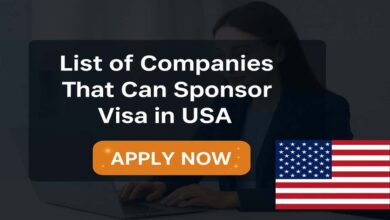 List of Companies That Can Sponsor Visa in USA