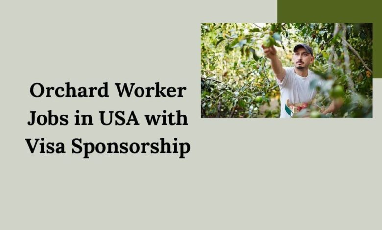 Orchard Worker Jobs in USA with Visa Sponsorship