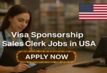 Visa Sponsorship Sales Clerk Jobs in USA