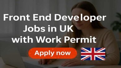 Front End Developer Jobs in UK with Work Permit