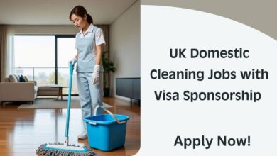 UK Domestic Cleaning Jobs with Visa Sponsorship