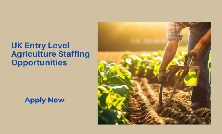 UK Entry Level Agriculture Staffing Opportunities