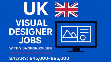 UK Visual Designer Jobs with Visa Sponsorship