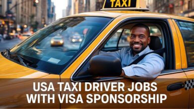 USA Taxi Driver Jobs with Visa Sponsorship
