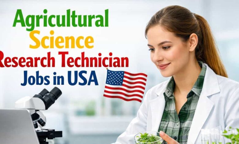 Agricultural Science Research Technician Jobs in USA