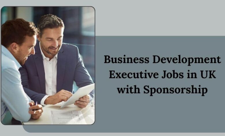 Business Development Executive Jobs in UK with Sponsorship