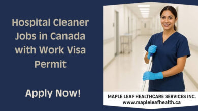 Hospital Cleaner Jobs in Canada with Work Visa Permit