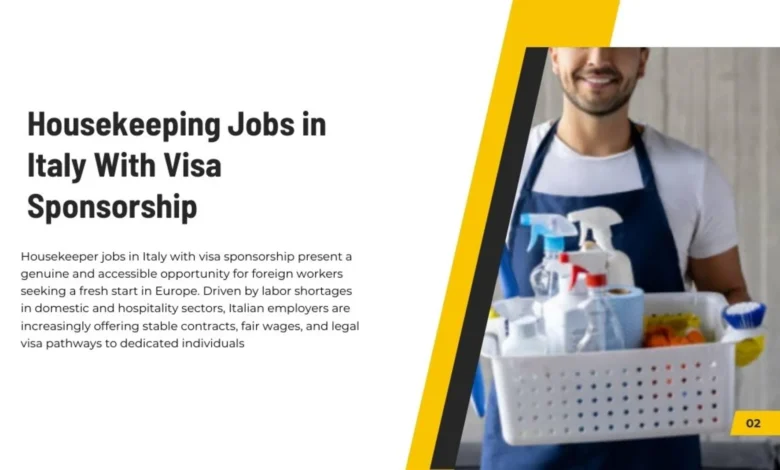 Housekeeping Jobs in Italy 