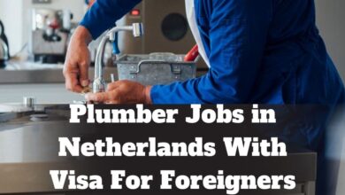 Plumber Jobs in Netherlands With Visa For Foreigners