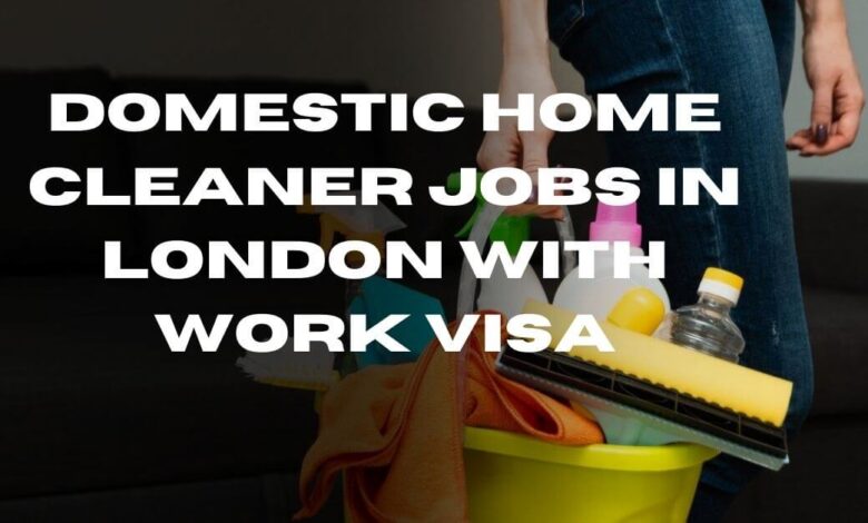 Domestic Home Cleaner Jobs in London With Work Visa