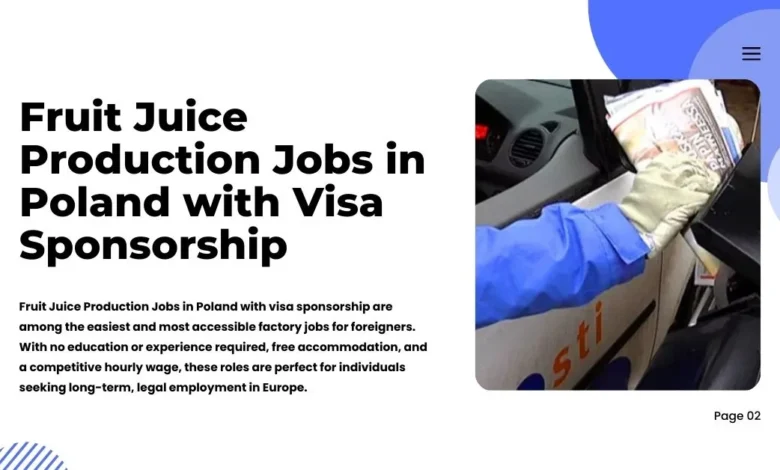 Fruit Juice Production Jobs in Poland