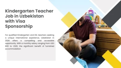 Kindergarten Teacher Job in Uzbekistan