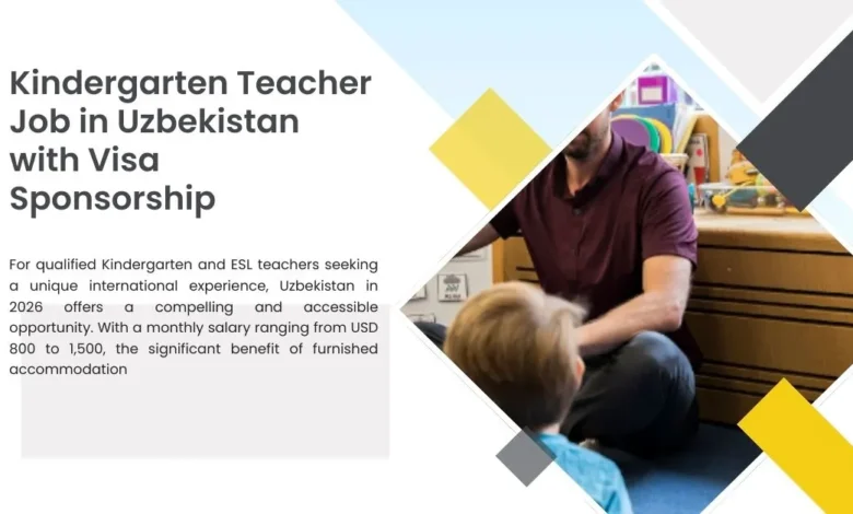 Kindergarten Teacher Job in Uzbekistan